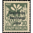 Time stamp series  - Germany / Sovj. occupation zones / General issues 1948 - 30 Pfennig