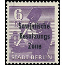 Time stamp series  - Germany / Sovj. occupation zones / General issues 1948 - 6 Pfennig