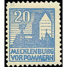 Time stamp series  - Germany / Sovj. occupation zones / Mecklenburg-Vorpommern 1945 - 20 Pfennig