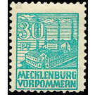 Time stamp series  - Germany / Sovj. occupation zones / Mecklenburg-Vorpommern 1945 - 30 Pfennig