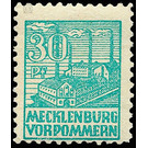 Time stamp series  - Germany / Sovj. occupation zones / Mecklenburg-Vorpommern 1945 - 30 Pfennig