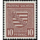 Time stamp series  - Germany / Sovj. occupation zones / Province of Saxony 1945 - 10 Pfennig