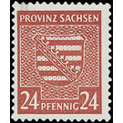 Time stamp series  - Germany / Sovj. occupation zones / Province of Saxony 1945 - 24 Pfennig