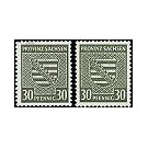 Time stamp series  - Germany / Sovj. occupation zones / Province of Saxony 1945 - 30 Pfennig