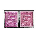 Time stamp series  - Germany / Sovj. occupation zones / Province of Saxony 1945 - 40 Pfennig