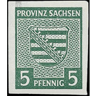 Time stamp series  - Germany / Sovj. occupation zones / Province of Saxony 1945 - 5 Pfennig