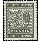 Time stamp series  - Germany / Sovj. occupation zones / West Saxony 1945 - 30 Pfennig