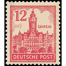 Time stamp series  - Germany / Sovj. occupation zones / West Saxony 1946 - 12 Pfennig