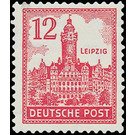 Time stamp series  - Germany / Sovj. occupation zones / West Saxony 1946 - 12 Pfennig