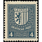 Time stamp series  - Germany / Sovj. occupation zones / West Saxony 1946 - 4 Pfennig