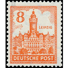 Time stamp series  - Germany / Sovj. occupation zones / West Saxony 1946 - 8 Pfennig