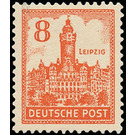 Time stamp series  - Germany / Sovj. occupation zones / West Saxony 1946 - 8 Pfennig