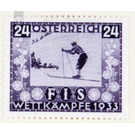 To ski  - Austria / I. Republic of Austria 1933 - 24 Groschen
