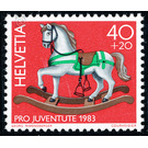 Toy - rocking horse  - Switzerland 1983 - 40 Rappen