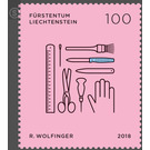 Trades and Crafts – II - Bookbinder  - Liechtenstein 2018 - 100 Rappen