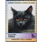 Turkish Angora (Felis silvestris catus) - Polynesia / Tuvalu, Nanumea 1985