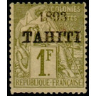 Type Alphée Dubois - Polynesia / Tahiti 1893 - 1