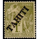 Type Alphée Dubois - Polynesia / Tahiti 1893 - 1