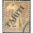 Type Alphée Dubois - Polynesia / Tahiti 1893 - 2