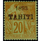 Type Alphée Dubois - Polynesia / Tahiti 1893 - 20