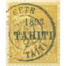 Type Alphée Dubois - Polynesia / Tahiti 1893 - 25