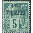 Type Alphée Dubois - Polynesia / Tahiti 1893 - 5