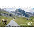 Typical Swiss landscape - Val Mora  - Switzerland 2019 - 100 Rappen