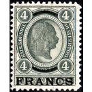 Value imprint in French currency  - Austria / k.u.k. monarchy / Austrian Post on Crete 1904 - 4 Franc