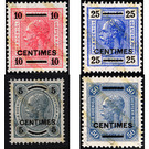 Value imprint in French currency - Austria / k.u.k. monarchy / Austrian Post on Crete Series