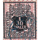 Value in shield - Germany / Old German States / Hannover 1856