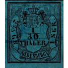 Value in Shield - Germany / Old German States / Oldenburg 1853