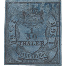 Value in Shield - Germany / Old German States / Oldenburg 1854