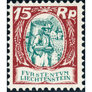 Various topics  - Liechtenstein 1927 - 15 Rappen