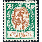 Various topics  - Liechtenstein 1927 - 7.50 Rappen
