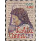 Violeta Parra, Author (Joint Issue with Brazil) - Chile 2017 - 500