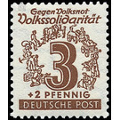 Volkssolidarität  - Germany / Sovj. occupation zones / West Saxony 1946 - 3 Pfennig