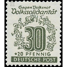 Volkssolidarität  - Germany / Sovj. occupation zones / West Saxony 1946 - 30 Pfennig