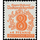 Volkssolidarität  - Germany / Sovj. occupation zones / West Saxony 1946 - 8 Pfennig