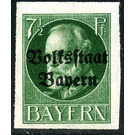 Volksstaat on Ludwig III - Germany / Old German States / Bavaria 1920