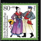 welfare: German national costumes  - Germany / Federal Republic of Germany 1993 - 80 Pfennig