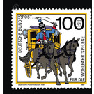 welfare: mail delivery over the centuries  - Germany / Federal Republic of Germany 1989 - 100 Pfennig