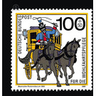 welfare: mail delivery over the centuries  - Germany / Federal Republic of Germany 1989 - 100 Pfennig