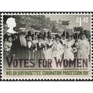 Welsh Suffragettes, Coronation Procession - United Kingdom 2018 - 1.40