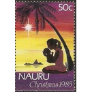 Woman with Children at the Beach - Micronesia / Nauru 1985 - 50