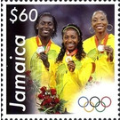 Women's 100 metres medal winners - Caribbean / Jamaica 2013 - 60