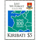 WWI - 100 Years - Micronesia / Kiribati 2018 - 5