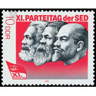 XI. Party Congress of the Socialist Unity Party of Germany SED  - Germany / German Democratic Republic 1986 - 10 Pfennig