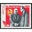 XI. Party Congress of the Socialist Unity Party of Germany SED  - Germany / German Democratic Republic 1986 - 50 Pfennig