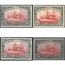 Yacht Hohenzollern Watermarked - Micronesia / Marshall Islands, German Administration 1916 Set