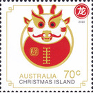 Year of the Rat 2020 - Zodiac Sheet - Dragon - Christmas Island 2020 - 70